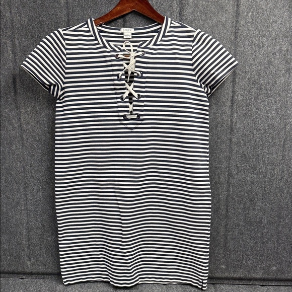 J. Crew Dresses & Skirts - J. Crew Navy and White Striped Maxi Dress